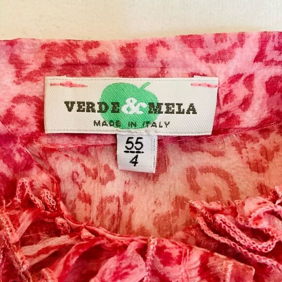 VERDE & MELA ANIMAL PRINT MATCHING SET 4 SILK Cashmere - Picture 6 of 9